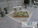 BIEŻNIK SERWETKA LIREN 85X85 KREMOWY PROWANSJA SHABBY CHIC VINTAGE LOFT