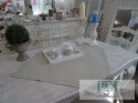 BIEŻNIK SERWETKA SECRET 85X85 SIWY PROWANSJA SHABBY CHIC VINTAGE LOFT