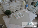 BIEŻNIK SERWETKA SECRET 85X85 SIWY PROWANSJA SHABBY CHIC VINTAGE LOFT