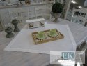 BIEŻNIK SERWETKA SECRET 85X85 BIAŁA PROWANSJA SHABBY CHIC VINTAGE LOFT