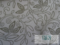 BIEŻNIK SERWETKA SILVER LEAF 75X75 BIAŁA PROWANSJA SHABBY CHIC VINTAGE LOFT