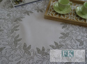 BIEŻNIK SERWETKA SILVER LEAF 75X75 BIAŁA PROWANSJA SHABBY CHIC VINTAGE LOFT