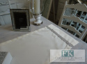 BIEŻNIK DEKORACYJNY DIAMENT 40X160 KREMOWY PROWANSJA SHABBY CHIC VINTAGE LOFT