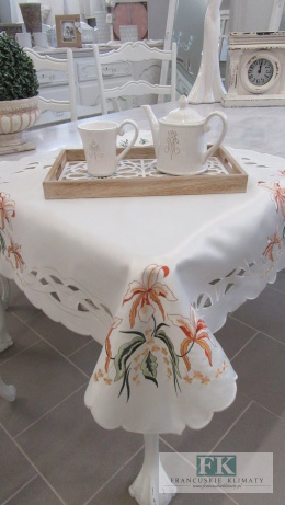 BIEŻNIK SERWETA AMIRA 85X85 PROWANSJA SHABBY CHIC VINTAGE LOFT