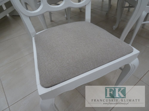 *FRANCUSKI KPL. 6 KRZESEŁ DĄB BIEL *FRANCUSKI KPL. 6 KRZESEŁ DĄB BIEL