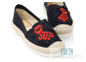 ESPADRYLE Z NASZYWKAMI USTA RED/CZERWONE R. 37