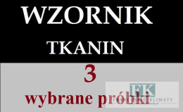 WZORNIK TKANIN - 3 próbki dowolnej tkaniny