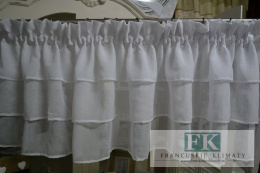 ZAZDROSTKA zazdroska lambrekin shabby BATYST falba