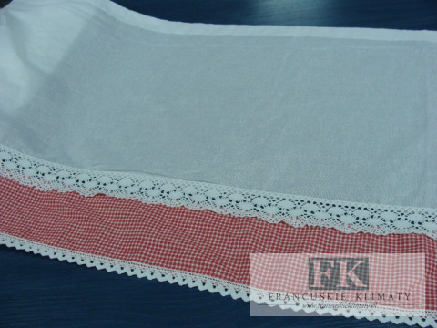 ZAZDROSTKA ZAZDROSKA W TUNEL , BAWEŁNA 100% WYS 40 CM KRATKA PEPITKA CZERWONA ZAZDROSTKA ZAZDROSKA W TUNEL , BAWEŁNA 100% WYS 40 CM KRATKA PEPITKA CZERWONA