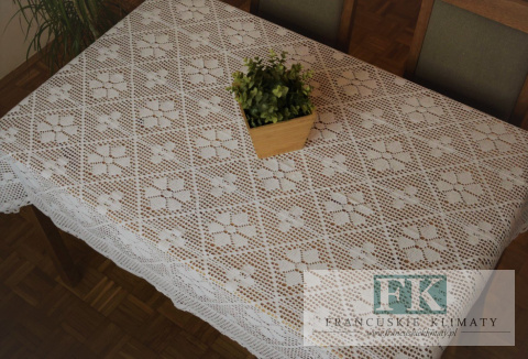 OBRUS NICIANY 90 / 160 CM , 100 % BAWEŁNA tkany klockowo SZYDEŁKOWY OBRUS NICIANY 90 / 160 CM , 100 % BAWEŁNA tkany klockowo SZYDEŁKOWY