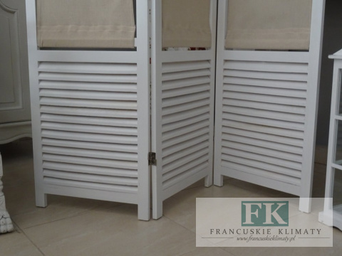 PARAWAN LNIANE WSTAWKI DREWNIANY WYS 170 CM SHABBY PROWANSJA FRANC PARAWAN LNIANE WSTAWKI DREWNIANY WYS 170 CM SHABBY PROWANSJA FRANC