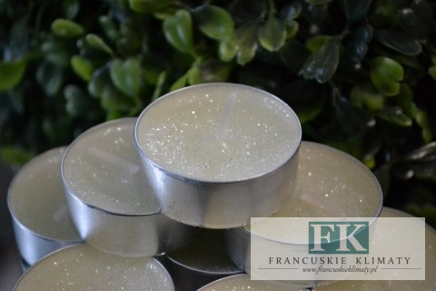 brokatowe TEALIGHT ! KPL. 8 SZT.KREMOWE ŚWIECZKI PODGRZEWACZE TEALIGHTY CANDLE brokatowe TEALIGHT ! KPL. 8 SZT.KREMOWE ŚWIECZKI PODGRZEWACZE TEALIGHTY CANDLE