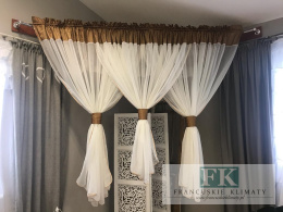 FIRANA 400X160 WOAL KREM TAFTA KLEPSYDRY GLAMOUR