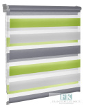 ROLETA 58X160 D/N ZIELONY na okno ZEBRA 3 kolory TRICOLOR ROLETA 58X160 D/N ZIELONY na okno ZEBRA 3 kolory TRICOLOR