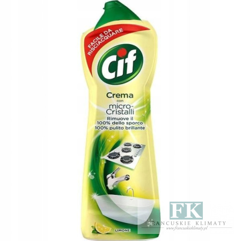 CIF CREMA CON MICRO-CRISTALLI LIMONE 750 ML MLECZKO DO CZYSZCZENIA