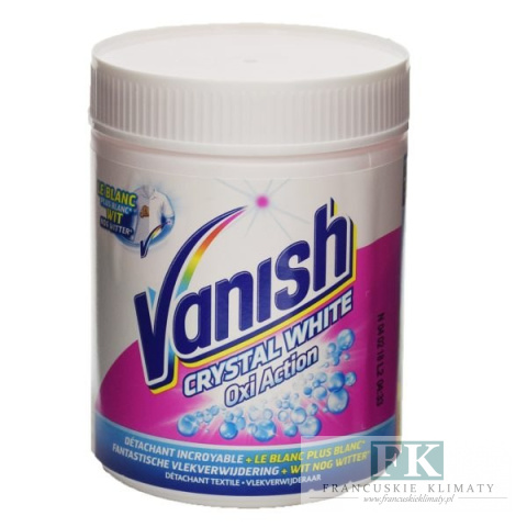 VANISH Oxi Action Crystal White Odplamiacz do białych tkanin w proszku 500g