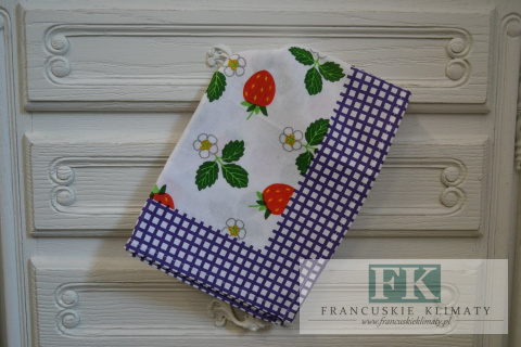 ŚCIERECZKA KUCHENNA TRUSKAWKI KRATKA FIOLET 65X50 BAWEŁNA 100% ŚCIERECZKA KUCHENNA TRUSKAWKI KRATKA FIOLET 65X50 BAWEŁNA 100%