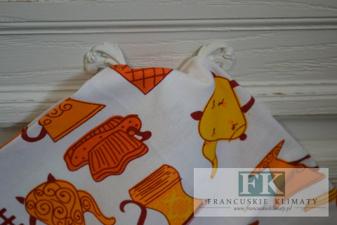 ŚCIERECZKA KUCHENNA 65X50 CZAJNICZKI KRATKA CZERWONA 100% BAWEŁNA ŚCIERECZKA KUCHENNA 65X50 CZAJNICZKI KRATKA CZERWONA 100% BAWEŁNA