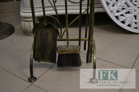 ZESTAW KOMINKOWY 62 CM metal 4 NARZĘDZIA VINTAGE RETRO METAL ZESTAW KOMINKOWY 62 CM metal 4 NARZĘDZIA VINTAGE RETRO METAL