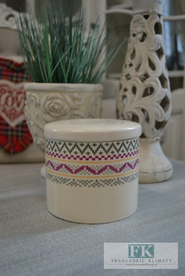 POJEMNIK CERAMICZNY 11 CM KOLEKCJA SKANDYNAWSKA
