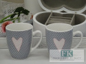 KOLEKCJA PINK HEART KUBEK poj. 300ml. styl francuski, shabby, vintage KOLEKCJA PINK HEART KUBEK poj. 300ml. styl francuski, shabby, vintage