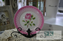 KOLEKCJA PINK ROSE TALERZ FI. 19 CM styl francuski, shabby, vintage KOLEKCJA PINK ROSE TALERZ FI. 19 CM styl francuski, shabby, vintage