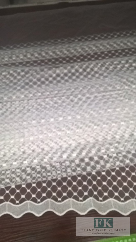 KUPON TKANINA MATERIAŁ 80x275 TIUL HAFTOWANY BIEL OKAZJA KUPON TKANINA MATERIAŁ 80x275 TIUL HAFTOWANY BIEL OKAZJA