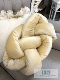 PODUSZKA SUPEŁ velvet PLUSZ PRECEL KNOT PILLOW