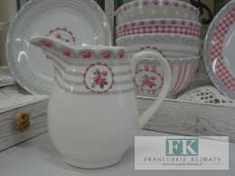 KOLEKCJA PINK ROSES MLECZNIK poj. 250ml. styl francuski, shabby, vintage
