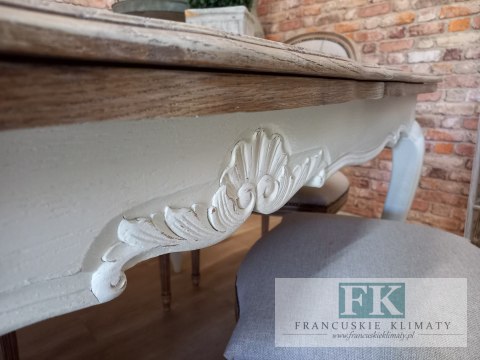 *FRANCUSKI KPL.STÓŁ ROZKŁADANY + 6 KRZESEŁ MEDALION *FRANCUSKI KPL.STÓŁ ROZKŁADANY + 6 KRZESEŁ MEDALION