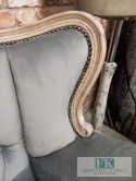 *FRANCUSKI KPL. SOFA + 2 FOTELE antyczne drewno plusz