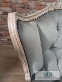 *FRANCUSKI KPL. SOFA + 2 FOTELE antyczne drewno plusz