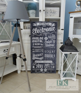 OBRAZ NA PŁÓTNIE 140 X 70 RETRO PROWANSJA SHABBY płótno CUDO