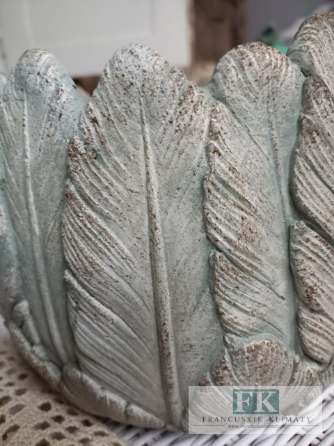 OSŁONKA DONICA PIÓRO 15 CM DO WNĘTRZ I OGRODÓW W STYLU BOHO RUSTYKALNYM VINTAGE OSŁONKA DONICA PIÓRO 15 CM DO WNĘTRZ I OGRODÓW W STYLU BOHO RUSTYKALNYM VINTAGE
