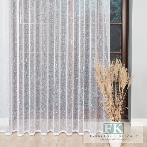 TKANINA materiał RETRO żakard BIEL 330 cm TKANINA materiał RETRO żakard BIEL 330 cm