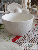 KOLEKCJA KORONKA PEŁNA MISKA śr. 21 cm styl francuski, shabby, vintage