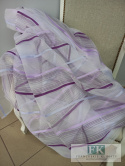 TKANINA MATERIAŁ ORGANZA PASY FIOLET-LILA 300 CM