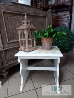 powystawowe -50 % STOLIK pomocnik BIEL SHABBY CHIC