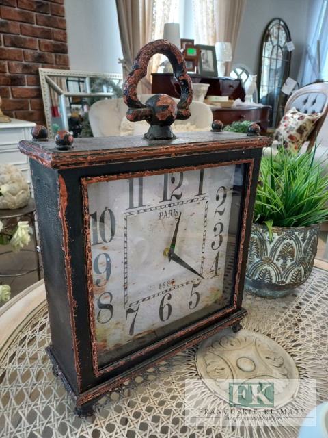 ZEGAR STOJĄCY metal 44 CM RETRO ZEGAR STOJĄCY metal 44 CM RETRO