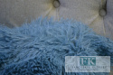 POSZEWKA DEKORACYJNA FUTRZAK SZARY DENIM 40X40 SHABBY , PROWANSJA , VINTAGE