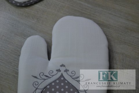 RĘKAWICZKI KUCHENNE PRAWA LEWA 2 SZT BIAŁE SERCE SHABBY CHIC VITAGE LOFT PROWANSJA RĘKAWICZKI KUCHENNE PRAWA LEWA 2 SZT BIAŁE SERCE SHABBY CHIC VITAGE LOFT PROWANSJA
