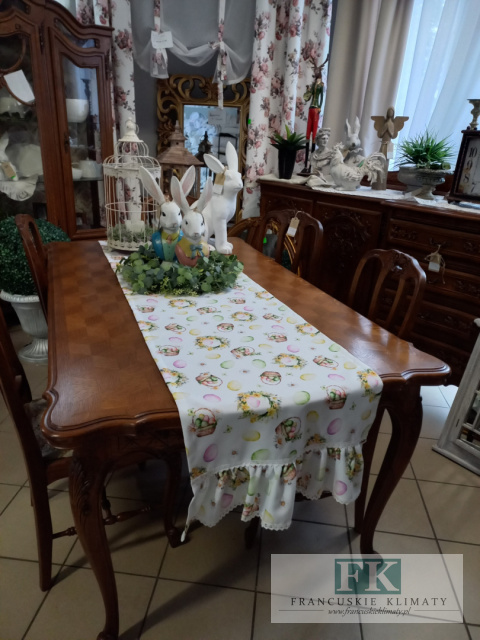 BIEŻNIK WIELKANOC FALBANY KORONKA szyty na wymiar 50/200 BIEŻNIK WIELKANOC FALBANY KORONKA szyty na wymiar 50/200