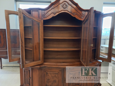 CUDO ! - BIBLIOTEKA KREDENS orzech 222 CM ! CUDO ! - BIBLIOTEKA KREDENS orzech 222 CM !