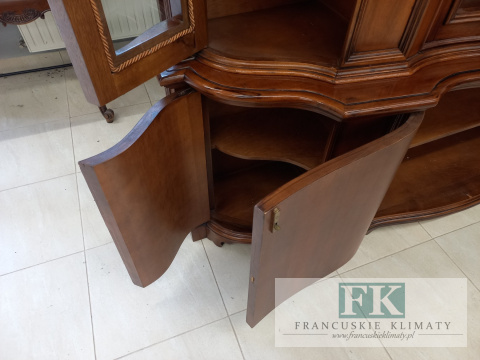 CUDO ! - BIBLIOTEKA KREDENS orzech 222 CM ! CUDO ! - BIBLIOTEKA KREDENS orzech 222 CM !